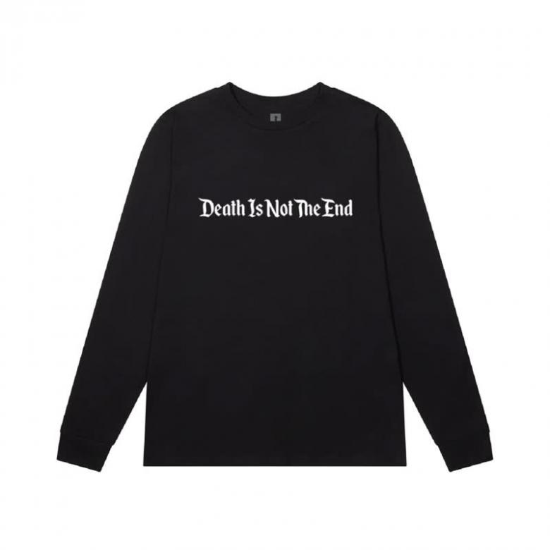 Death Is Not The End - Classic Logo Long Sleeve Tee（X Large） : T-shirt（X Large）