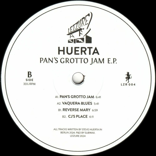 Huerta - Pan’s Grotto Jam EP : 12inch