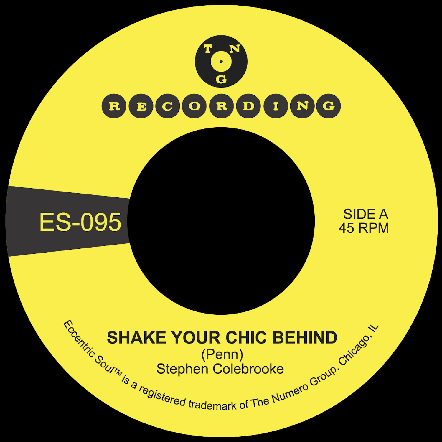 Stephen Colebrooke - Shake Your Chic Behind b/w Stay Away From Music : 7inch