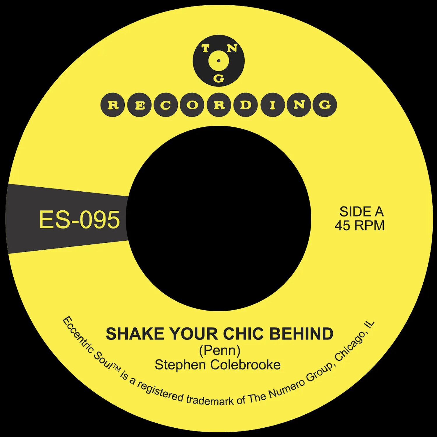 Stephen Colebrooke - Shake Your Chic Behind b/w Stay Away From Music : 7inch