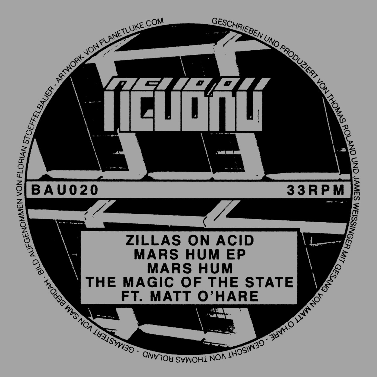 Zillas On Acid - Mars Hum EP : 12inch