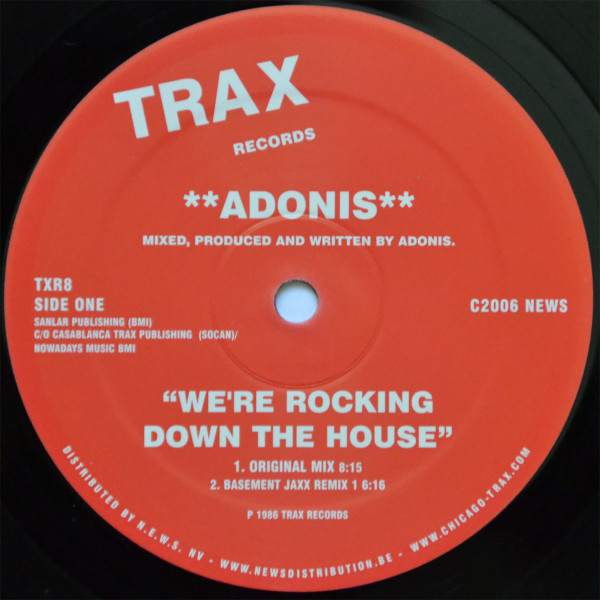 Adonis - We're Rocking Down The House : 12inch