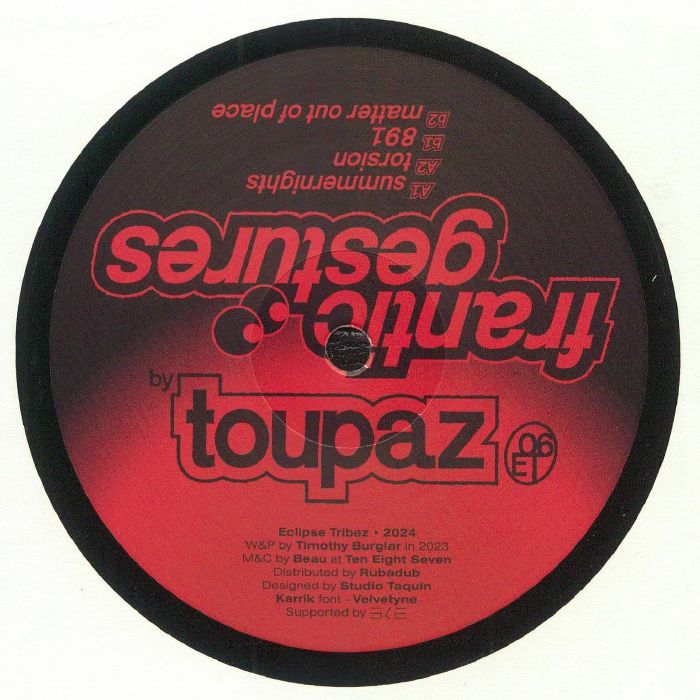 Toupaz - Frantic Gestures EP : 12inch
