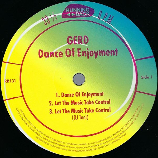 Gerd - Dance Of Enjoyment : 12inch
