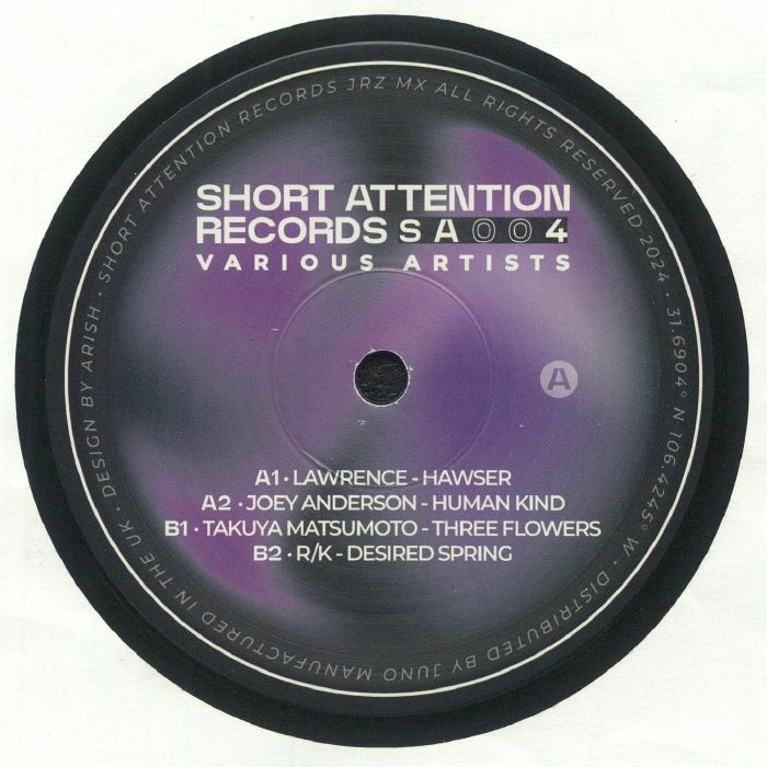 Lawrence / Joey Anderson / Takuya Matsumoto / Rk - SA 004 : 12inch