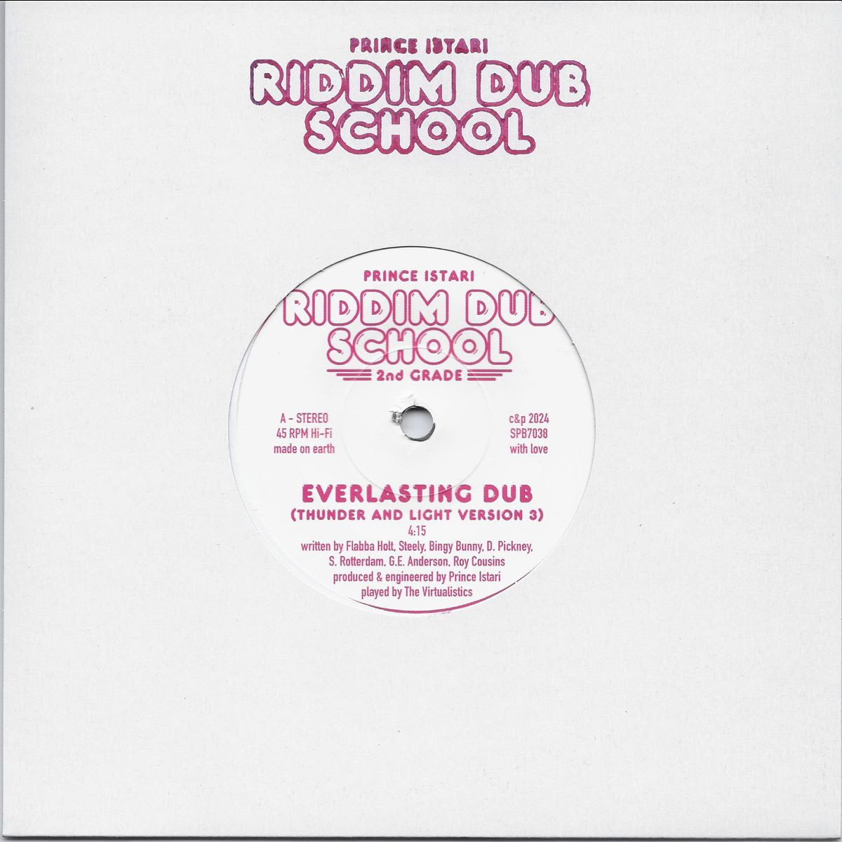 Prince Istari - Riddim Dub School 2nd Grade : 7inch