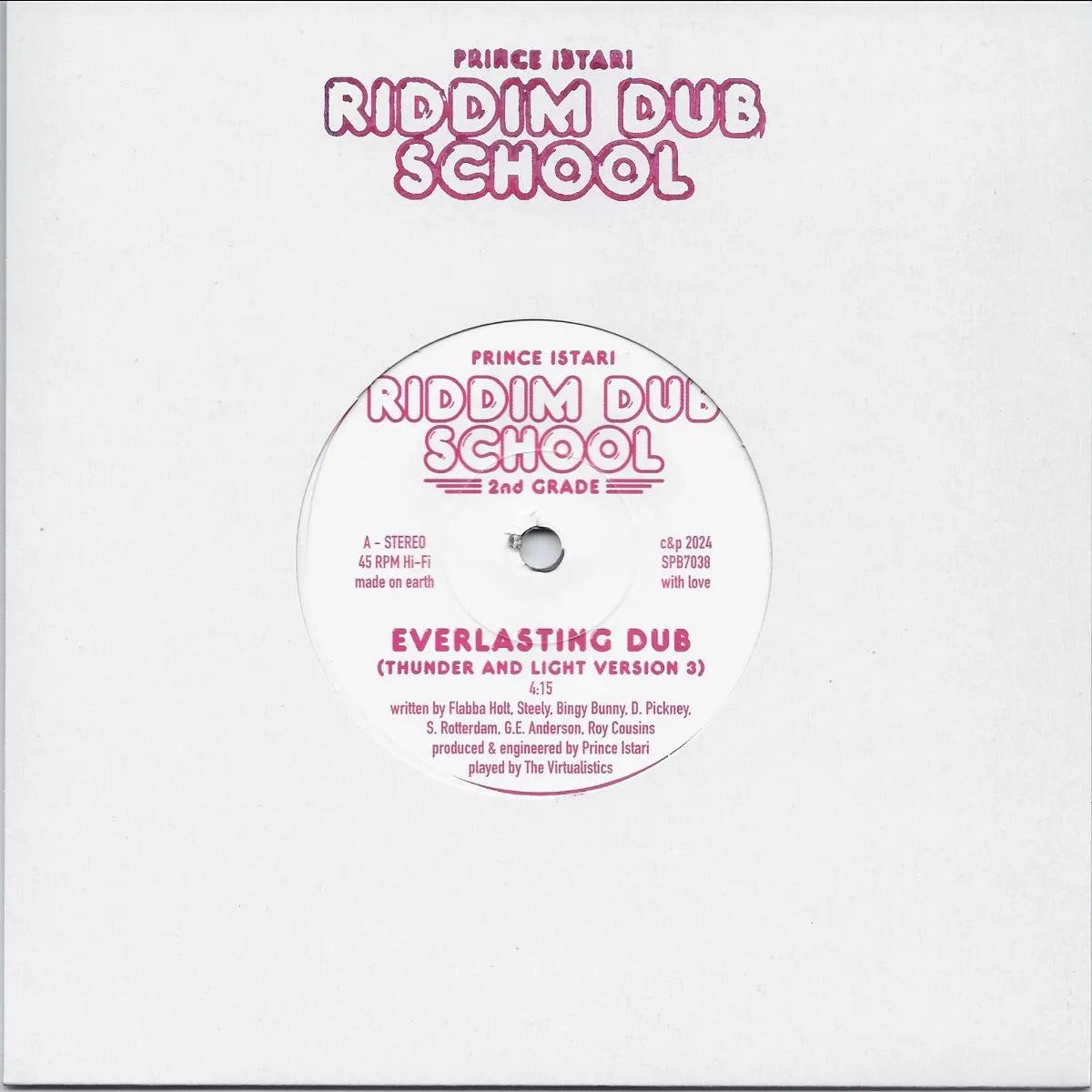 Prince Istari - Riddim Dub School 2nd Grade : 7inch