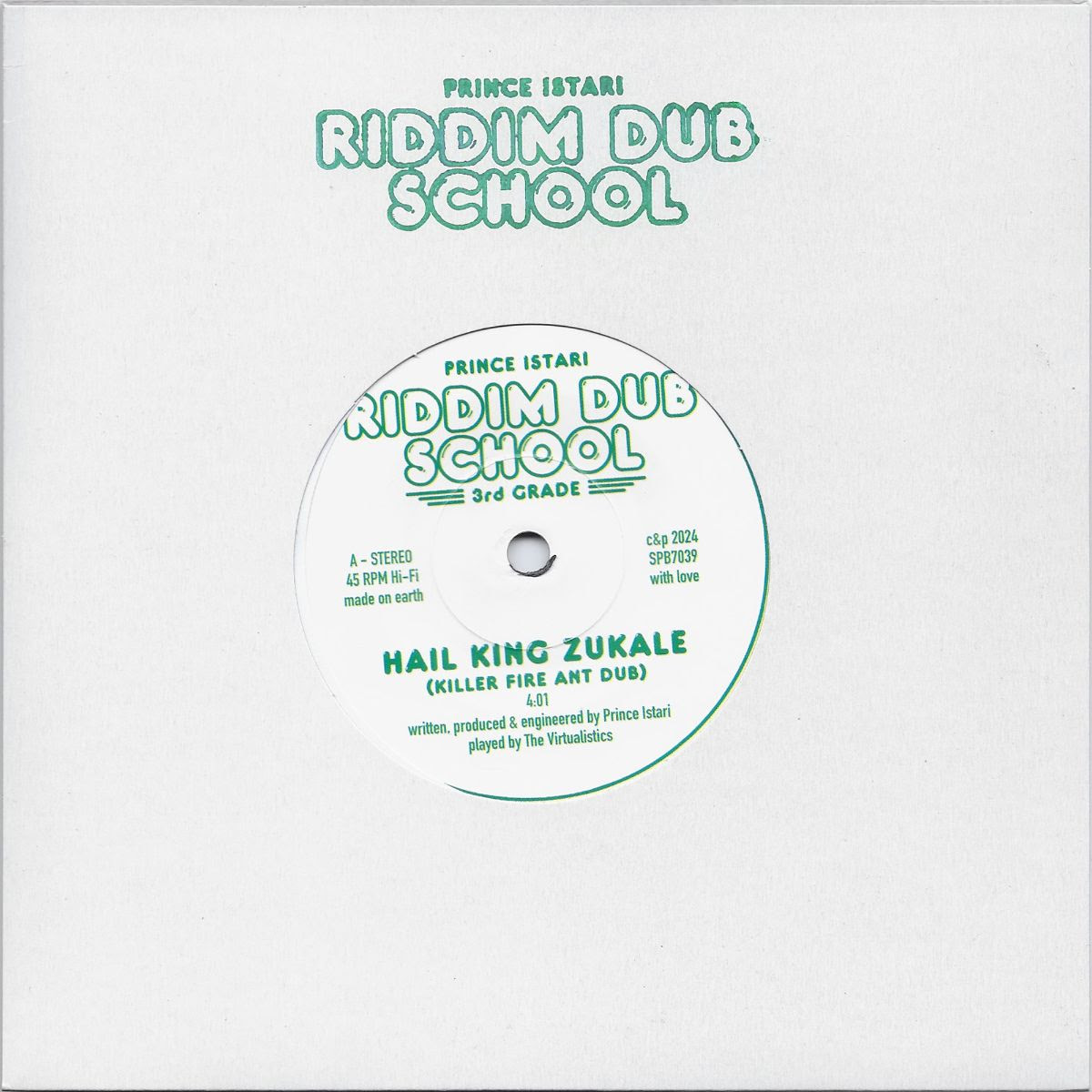 Prince Istari - Riddim Dub School 3rd Grade : 7inch