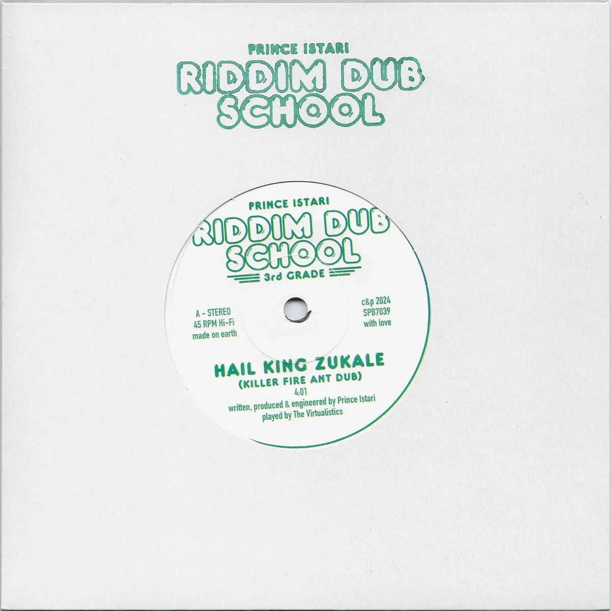 Prince Istari - Riddim Dub School 3rd Grade : 7inch