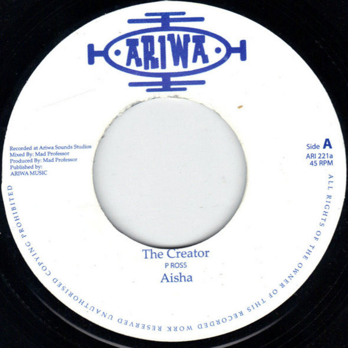 Aisha - The Creator : 7inch