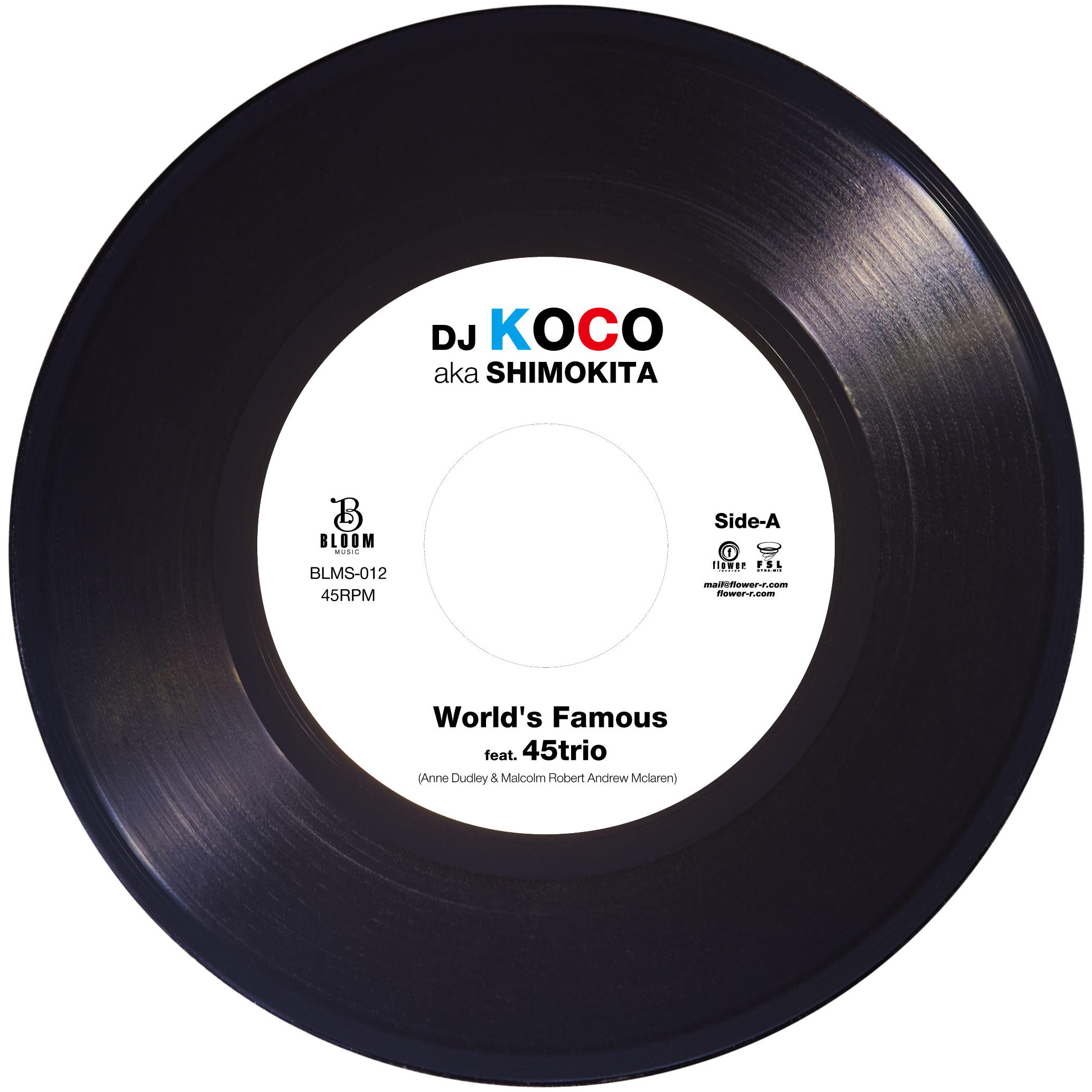 DJ KOCO aka SHIMOKITA - World's Famous : 7inch