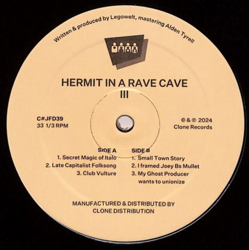 Hermit In A Rave Cave - Hermit In A Rave Cave III : 12inch