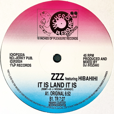 ZZZ featuring HIBAHIHI - It Is Land It Is : 10inch