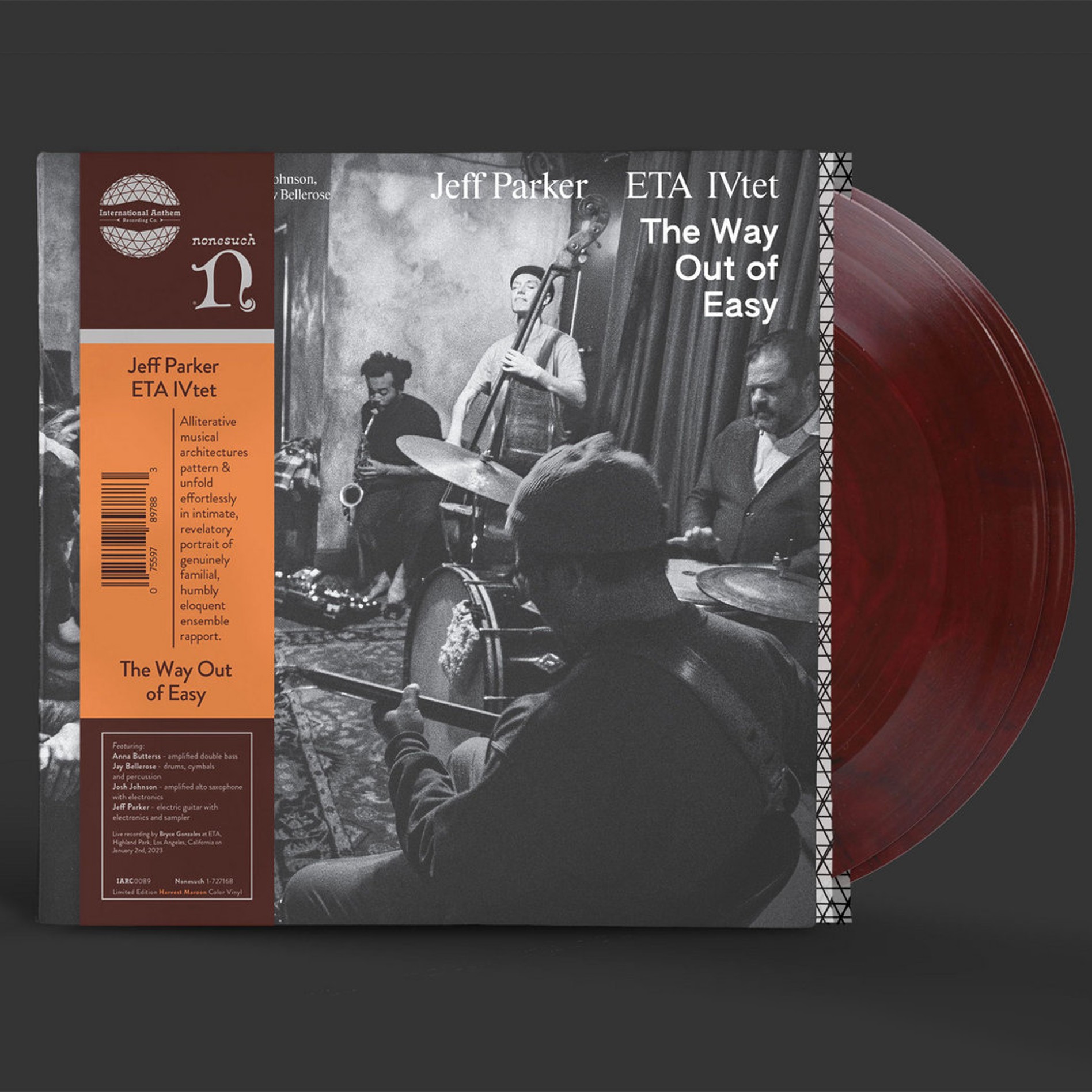 Jeff Parker and ETA IVtet - The Way Out of Easy (Color Vinyl) : 2LP (Maroon)