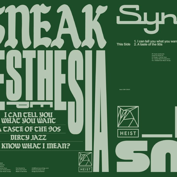 DJ Sneak - Synesthesia EP : 12inch