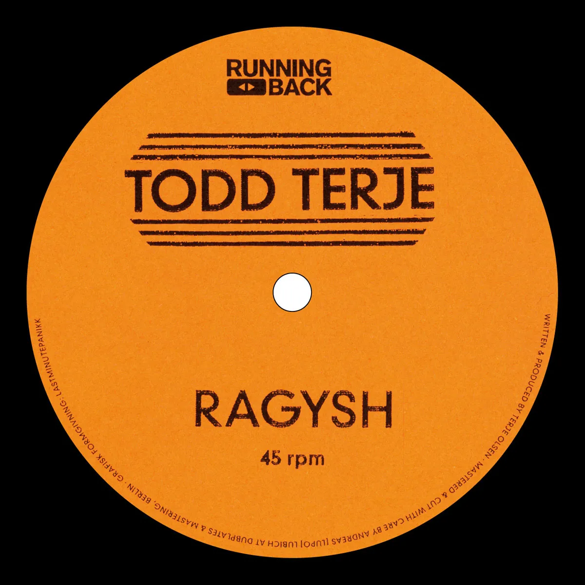 Todd Terje - Ragysh : 12inch