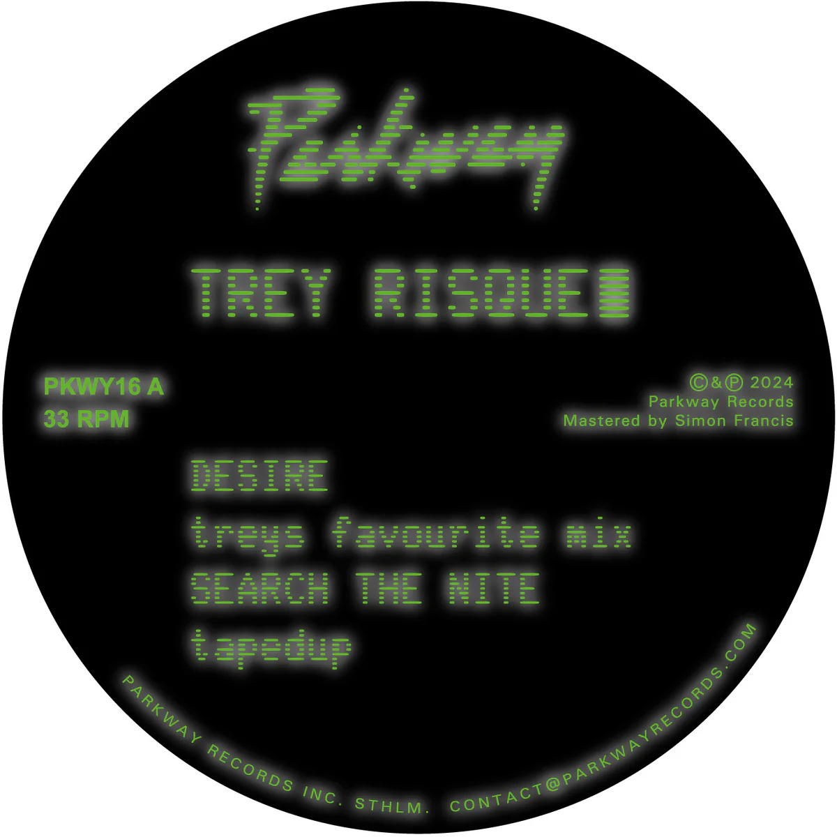 Trey Risqué - DESIRE b/w SEARCH THE NITE : 12inch