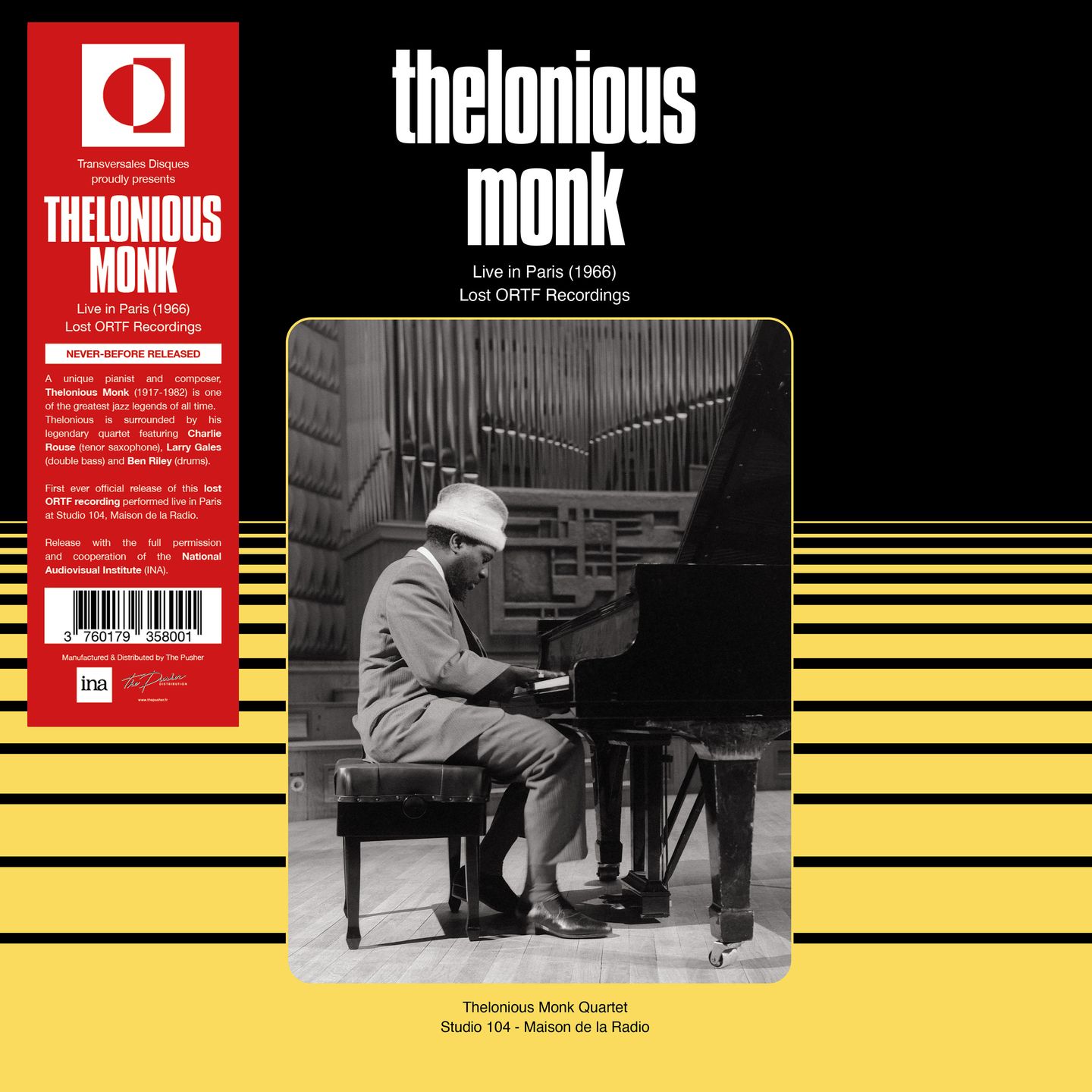 Thelonious Monk - Live In Paris 1966 - Lost ORTF Recording : LP