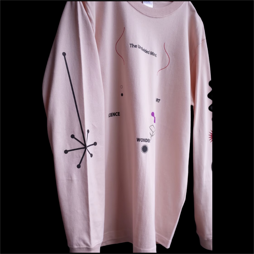 Mt.Chills - “The Undivided Mind ” Collage LongSleeve OffPink Size:M : Long Sleeve T Shirt