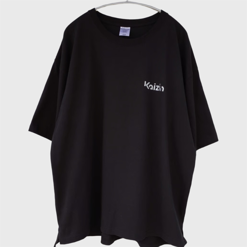 ChillMountain rec - “Kaizin-界人-#000” BigシルエットT-shirts Size:L : T Shirt