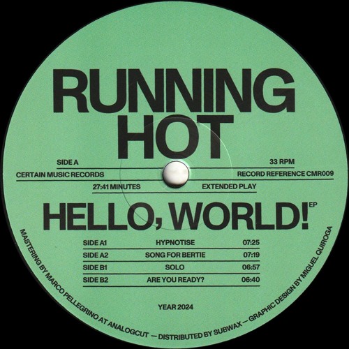 Running Hot - Hello, World! : 12inch