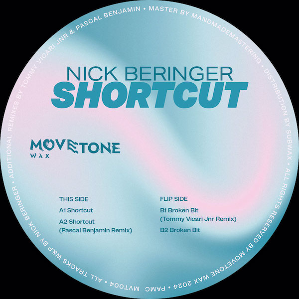 Nick Beringer - Shortcut (Incl. Pascal Benjamin & Tommy Vicari Jnr Remixes) : 12inch