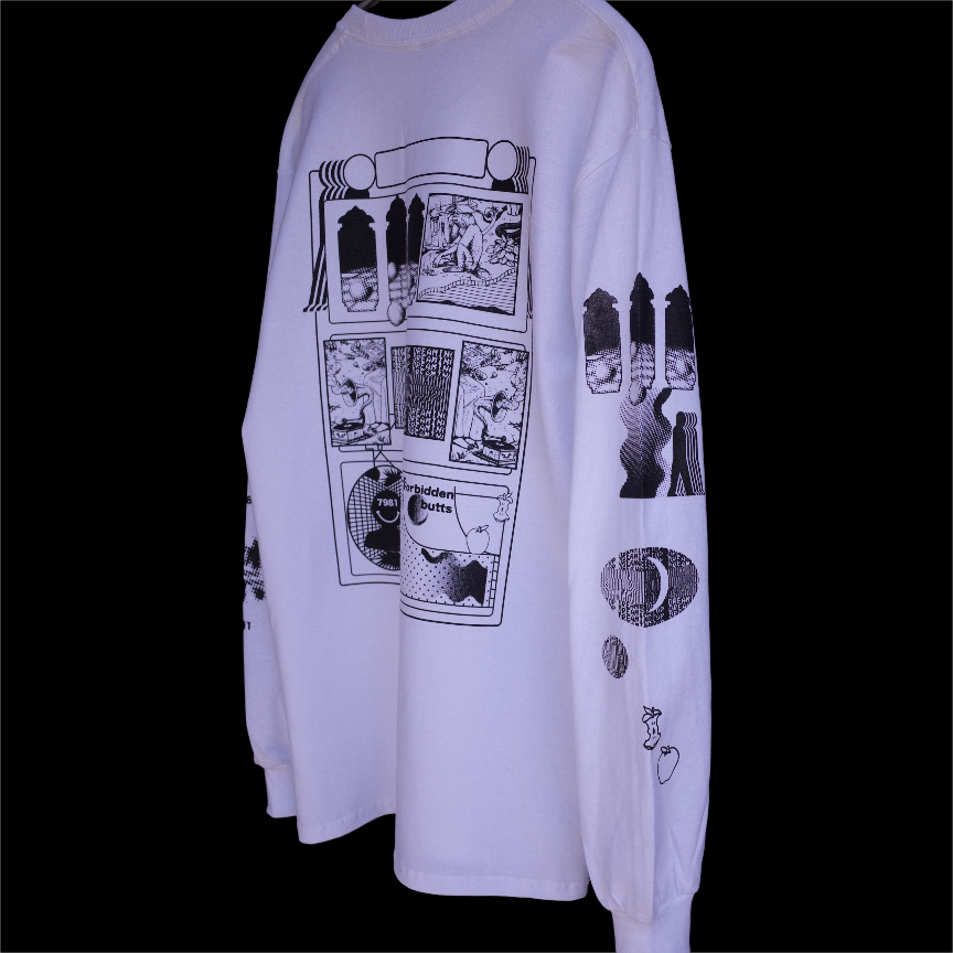 Mt.Chills - JIN-禁-LongSleeve T-shirt White Size L : LongSleeve T Shirt(Size:L)