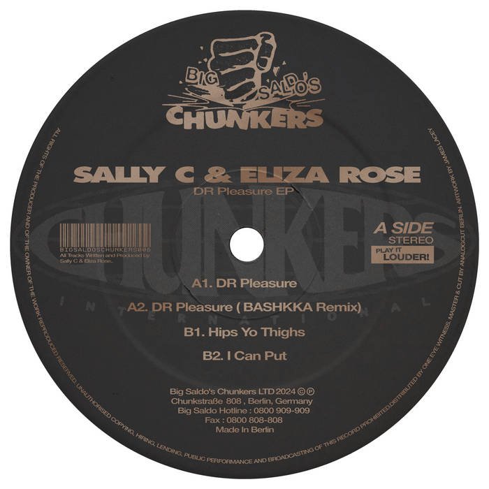 Sally C & Eliza Rose - DR Pleasure EP : 12inch