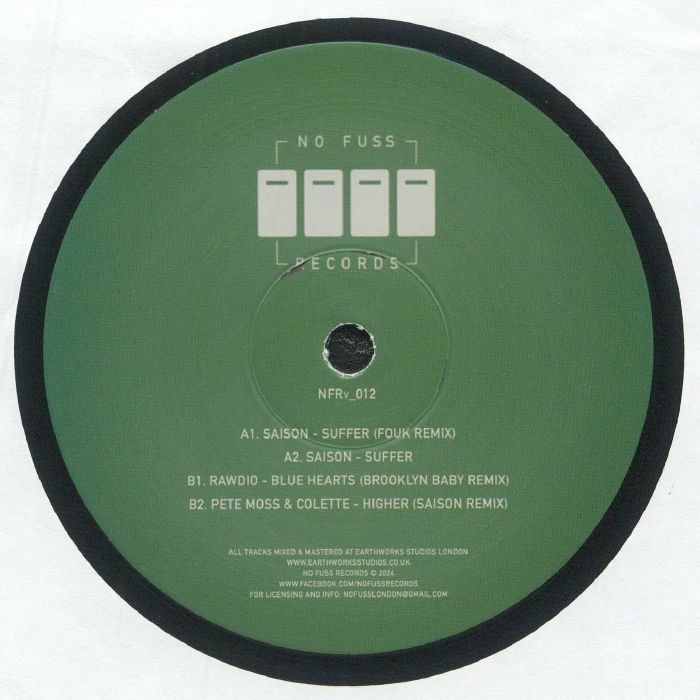 Saison / Pete Moss / Colette / Dirtytwo - NFRV 012 (feat Fouk/Saison remixes) : 12inch