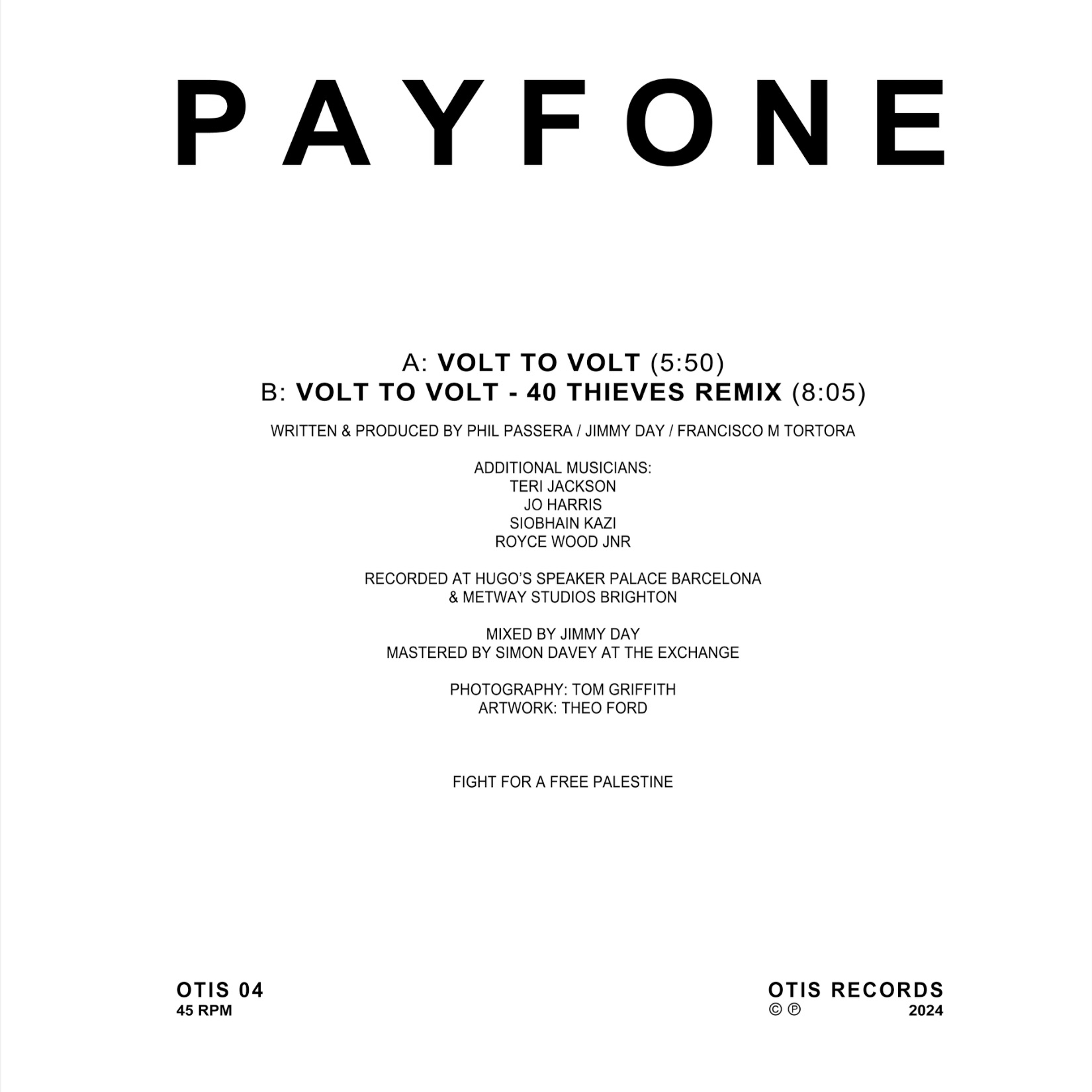 PAYFONE - VOLT VOLT VOLT : 12”