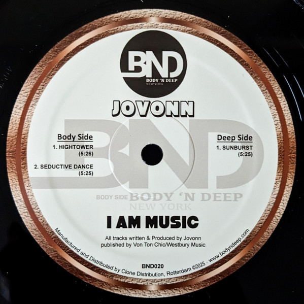 Jovonn - I Am Music : 12inch